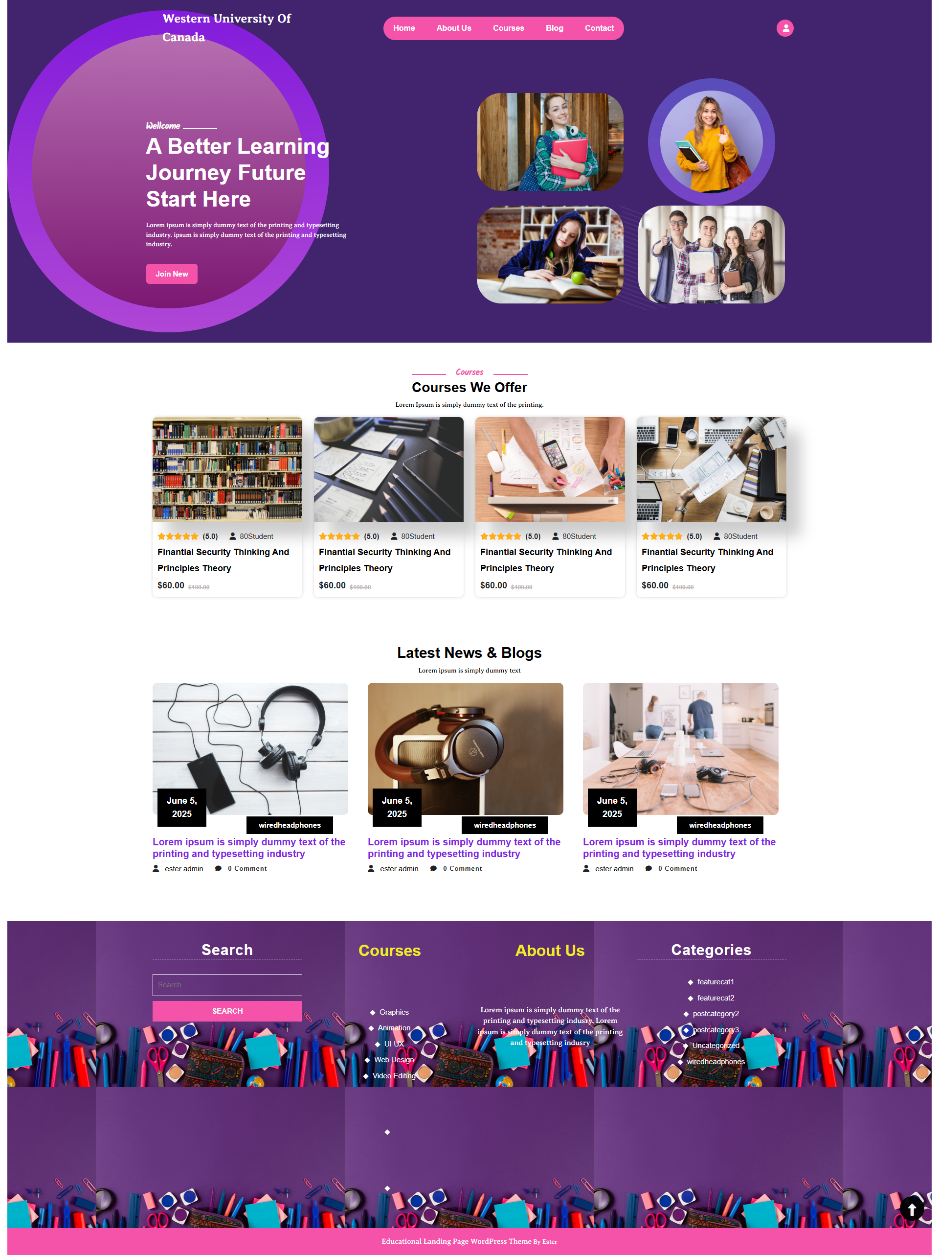 Ester_Educational Landing Page